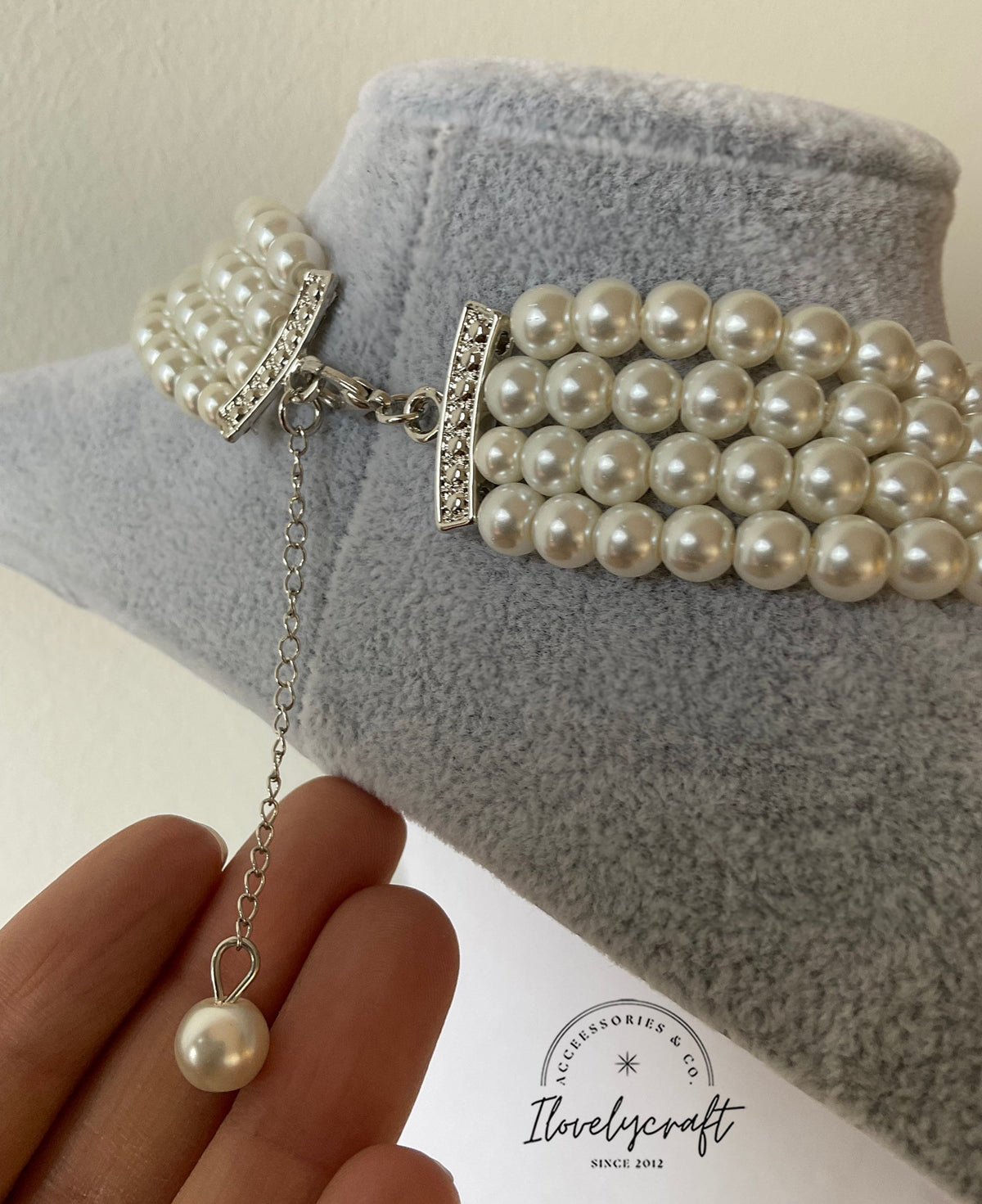 Pearl Chocker necklace British Royal jewelry replica