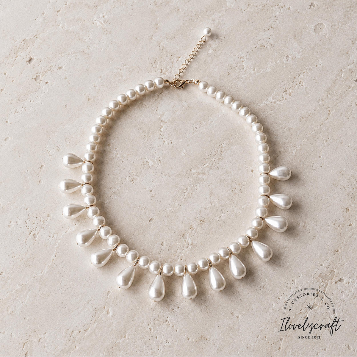 Marie Antoinette Baroque Pearl Necklace
